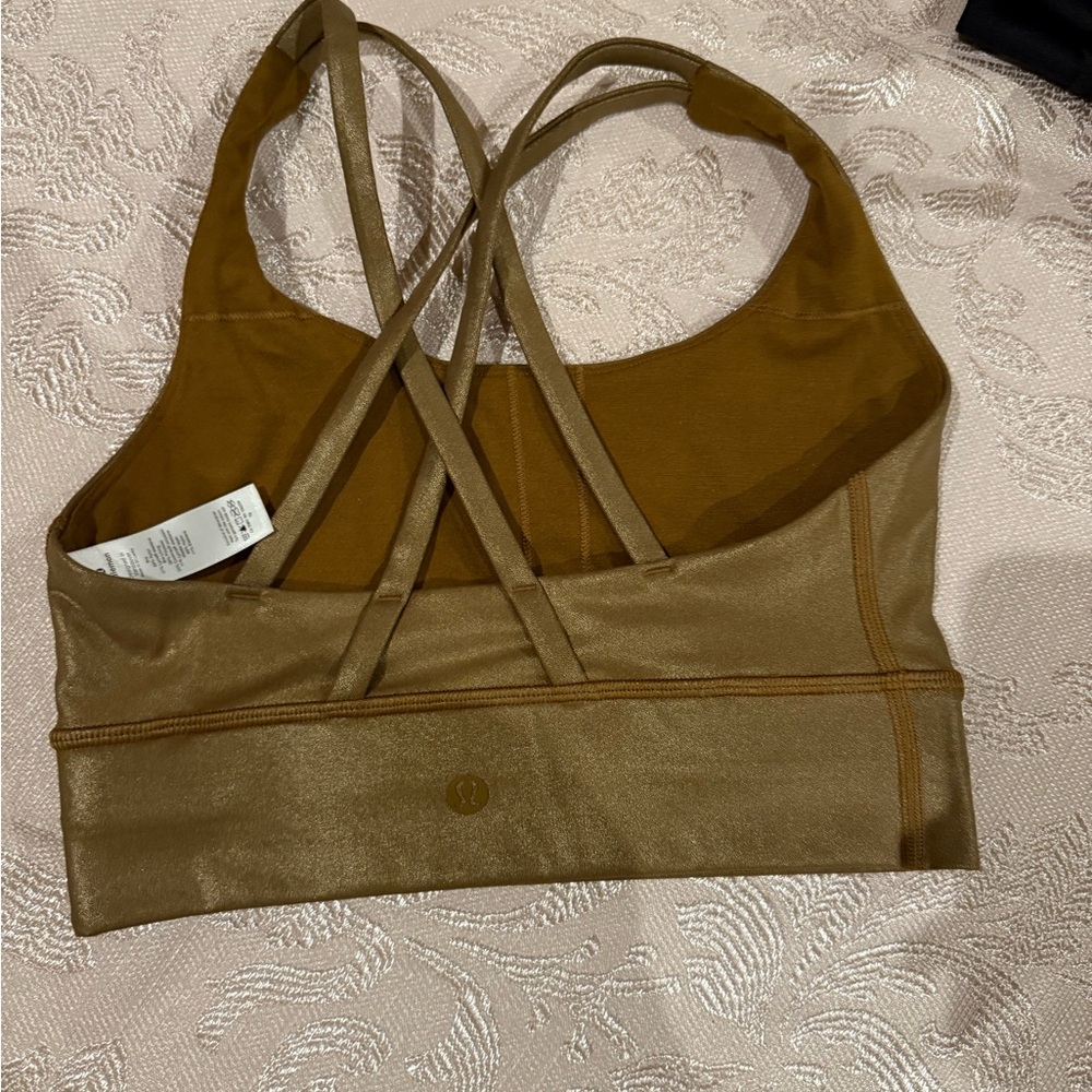 lululemon athletica Tan Sports Bra Criss-Cross Design